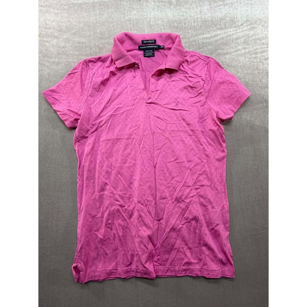 Ralph Lauren Golf Women Golf‎ Polo Shirt Pink Tailored Golf Fit Small